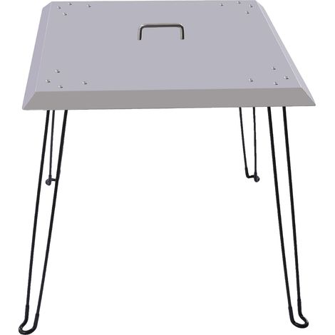 Diffuseur de chaleur, design pliable, acier inoxydable durable, BLANC (1/2)