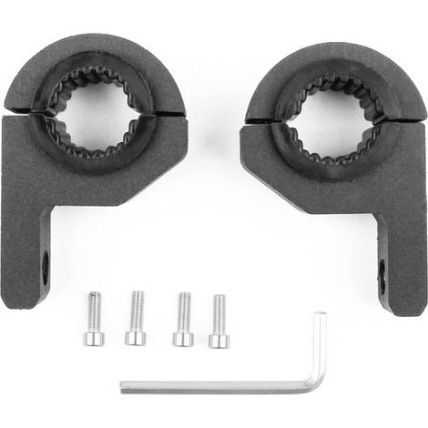 Support de montage universel pour lampe de travail - 25 mm - 30 mm - Support de fixation pour feux antibrouillard, pare-buffles, pare-chocs, pour véhicules tout-terrain, voiture, camion, moto (1/5)