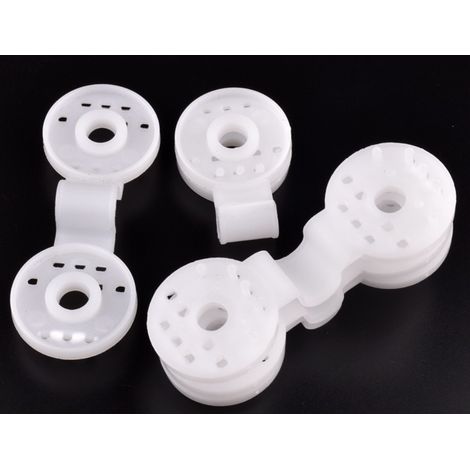 20 Clips de Fixation en Plastique pour Voile d'Ombrage, Pinces Réutilisables pour Filet de Protection Solaire, Accessoires de Jardin pour Bâche d'Ombrage (Blanc) (1/4)