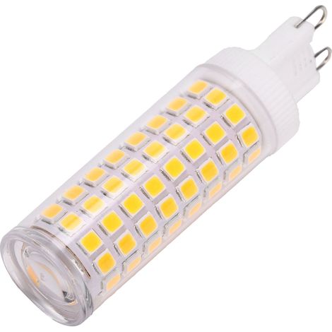 Lampe LED G9 10W 1000LM 100LED, ampoule maïs à broches pour lustre, 100-240V, blanc naturel 4000-4500K, remplacement efficace (1/5)