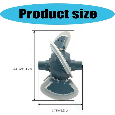 Brush de remplacement pour nettoyeur piscine MX6-4 feuilles ABS résistant–Nettoyage efficace– pour piscines privées et commerciales (1/4)