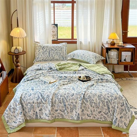 1 Couette Réversible 2,5 Tog Microfibre 200g/m² Lavable Été Hiver 220x240cm