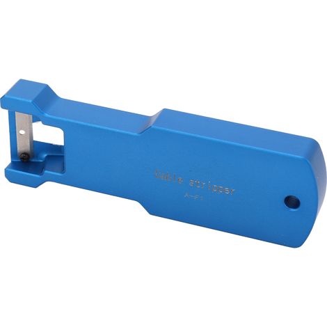 Dénudeur de câble à fibre optique en alliage d'aluminium, lame remplaçable, coupe longitudinale pour câbles de diamètre 8,5 / 10,5 / 14 mm, outil de dénudage professionnel. (1/5)
