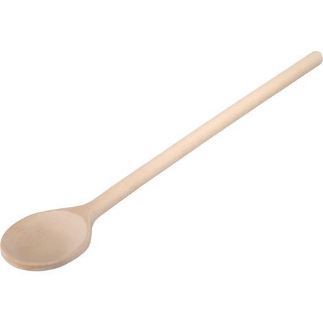 Cuillère De Cuisine En Bois De Hêtre - 1 Pièce - Naturel Non Traité - Résistante Chaleur - Pour Casseroles Et Poêles - 80 cm