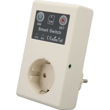 Prise intelligente avec commandes téléphoniques, messagerie, télécommande, réglage de la température, cordon d'alimentation, prise électrique pour appareils électroménagers, interrupteur, prise UE 110 (1/5)