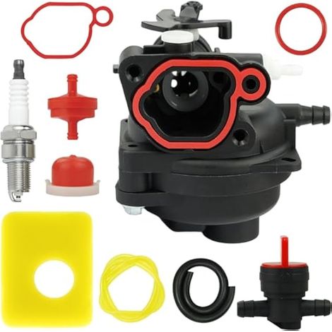Carburateur pour Briggs & Stratton 300E 450E 500E 550EX Tondeuse, Moteur 08P502 09P602 09P702 Carburateur Modèle 799583 591160 591979 595656 Carbu avec Joint Filtre a Air