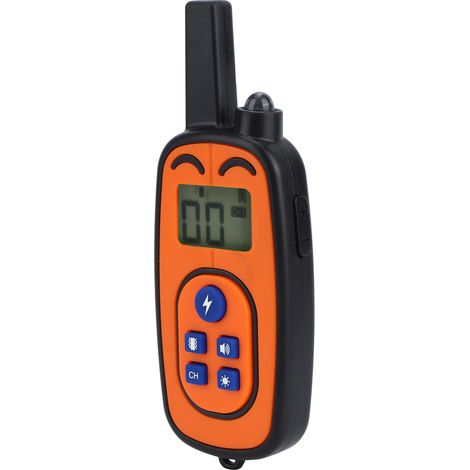 Collier de dressage pour chien étanche avec télécommande, anti-aboiement, pour chiens de petite race, 13 x 5 x 2 cm (orange) (1/5)