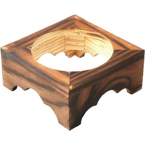 Dessous de plat en bois résistant à la chaleur pour plats chauds, dessous de plat décoratif en bois, support durable pour casseroles et poêles, pour comptoir de table-diameter 16.8cm