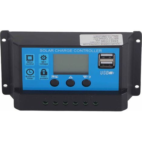 Contrleur de charge solaire MOS bidirectionnel 10 A 12 V 24 V, régulateur de batterie PWM à 3 phases (1/5)