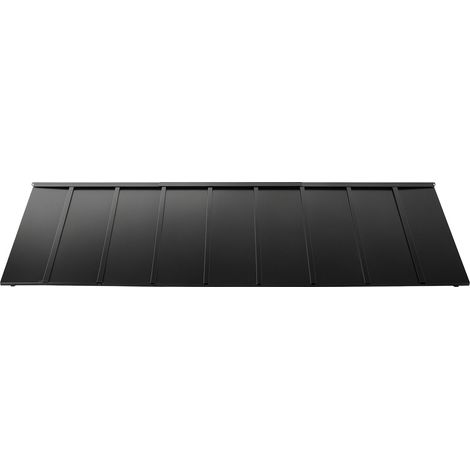 Voile en métal fixe 104 x 36 pouces, auvent de fenêtre et porte, cadre en acier triangulaire stable pour protection contre pluie, neige et soleil, idéal pour entrées, fenêtres, porches, balcons. (1/5)