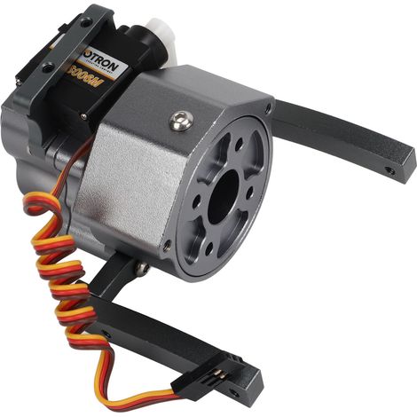 Boîte de vitesses RC avec boîtier de transfert en alliage d'aluminium anodisé, kit de boîte de vitesses RC de précision avec arbre pour SCX10 1/10, empattement 313 mm, titane (1/5)
