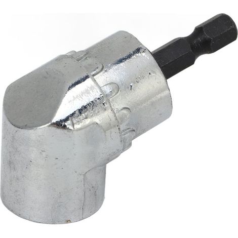 Embout coudé pour tournevis, rotation à 105°, accessoire pour perceuse électrique, rallonge hexagonale 1/4 po (1/5)