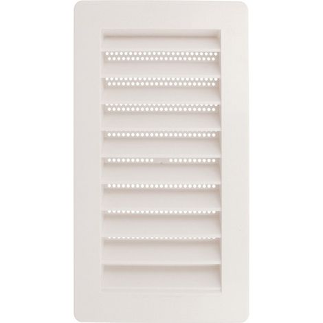 Lüftungsgitter mit Insektenschutz Weiß Kunststoff Insektenschutzgitter 240x140mm