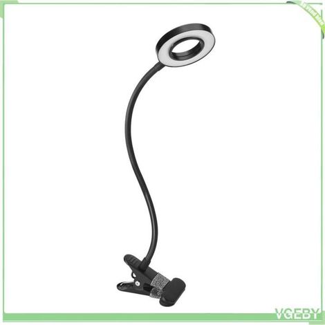 Lampe de bureau - FAFEICY - Noir - 3 modes de couleur - 10 luminosités réglables - Pliable (1/5)