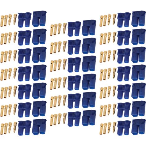 Lot de 20 connecteurs EC2 (femelle/mâle) pour batteries LiPo RC (1/5)