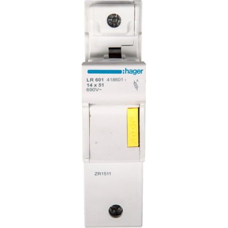 Interruptor fusible cilíndrico 1P 14x51mm LR601