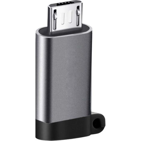 3-Pack Adaptateur USB-C vers Micro USB, Aluminium, 3A, 480Mbps, pour Smartphone et Power Bank (1/5)
