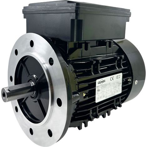 Moteur Électrique Monophasé 220V 0.37kW 1500Tr/min B5 4MLE712 Double Condensateur - CEMER (1/5)