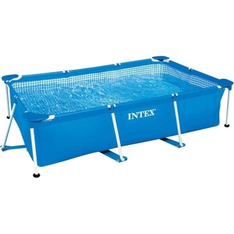 Intex 28271 piscina elevada azul y blanca 260x160x65 cm