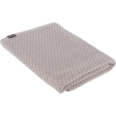 Telo da bagno 70x130 cm 100% cotone a scacchiera - grigio - Tendance
