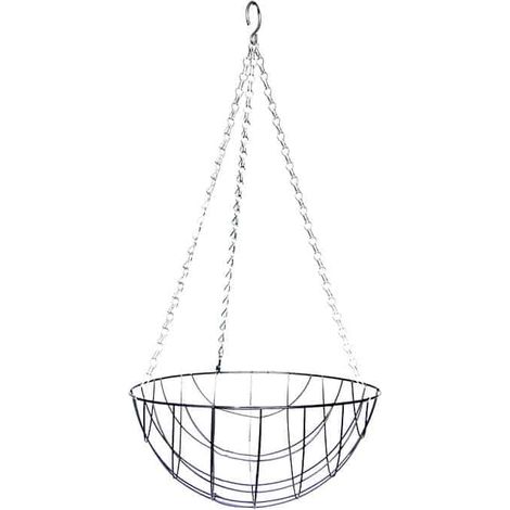 Panier suspendu Métal noir 30 cm