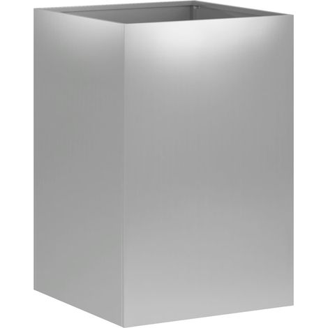 Cache-pot de jardin Argenté 40 x 40 x 60 cm Acier galvanisé vidaXL
