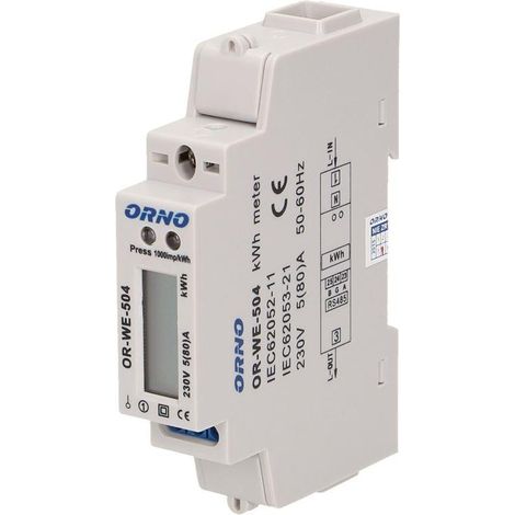 Compteur électrique monophasé Orno OR-WE-504 (1/5)