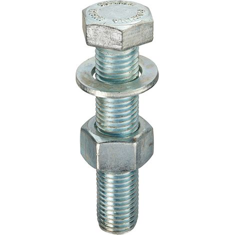 CE Marked ISO 4017 8.8 BZP Set/Nut/Washer M12 x 30 - Box of 200 (1/2)