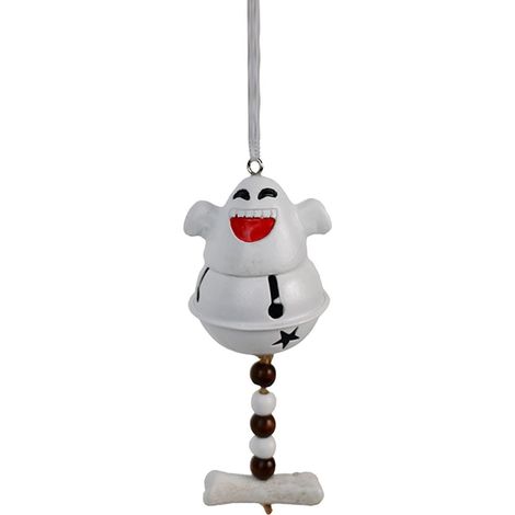 Cloche fantôme d'Halloween, décoration suspendue, mignonne, en résine, pour porte, décor fantomatique et festif, suspendu pour Halloween, bonbons ou cadeau, léger et portable, panneau mural, A A - cou (1/5)