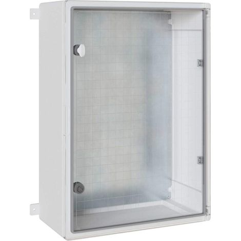 Armadio elettrico moderno 50 x 24 x 70 cm resistente design elegante uso interno/esterno plastica grigia 020058217