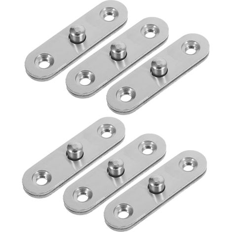 6 pièces Lot de Charnières Pivotantes inox (1/5)