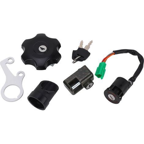 Clé de contact Neiman avec bouchon de réservoir antivol 37000 29820, kit de remplacement compatible DRZ400S DRZ400SM, verrouillage sécurité moto (1/5)