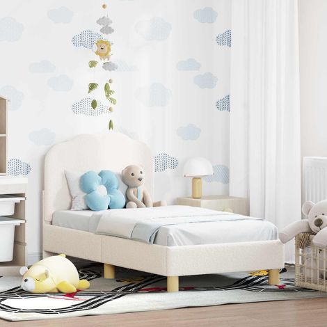 Cadre de lit pour tout-petit avec tête de lit-Structure de lit Crème 70 x 140 cm 769890 (1/5)