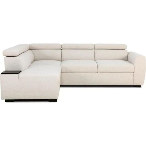 No-name KELIO Ecksofa umwandelbar Beige 245 cm