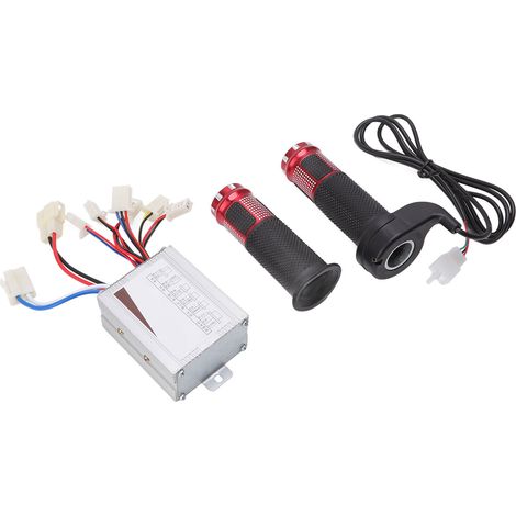 Contrôleur de vitesse pour moteur CC à balais 24 V 350 W avec poignée d'accélérateur pour scooters et vélos électriques (1/5)