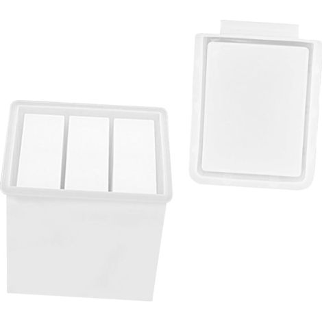 Moule Silicone Pratique pour Boîte de Rangement Tiroir en Silicone Blanc, Facile à Utiliser pour Loisirs Créatifs et Décoration de Bureau (1/5)