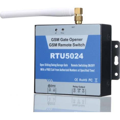 RTU5024 Contrôleur d'accès automatique pour portail GSM 4G avec télécommande pour garage et téléphone gratuit (1/5)