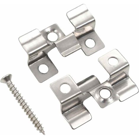 Clip de fixation de terrasse 100pcs et 200 vis Acier inoxydable (1/3)