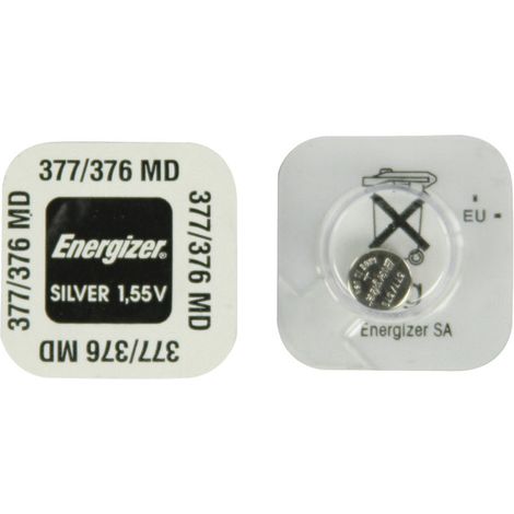 Knopfzelle Energizer 377/376 1,55 Volt 27 mAh (1/2)