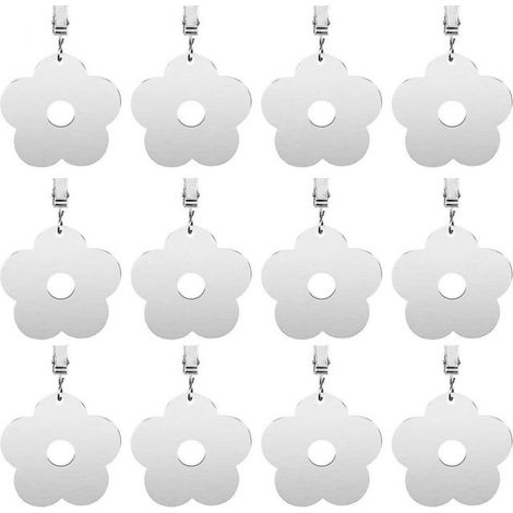 Poids pour nappes, lot de 12, poids extra lourds pour nappes de jardin et d'extérieur (1/5)