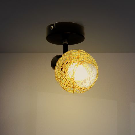 IluminaShop - Lampara de Techo Serie Andujar 1 Focos E14 IP20 (1/3)