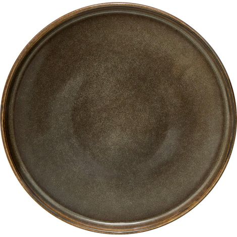 Lot de 6 Assiettes à Dessert "Terre Inconnue" 21cm Marron