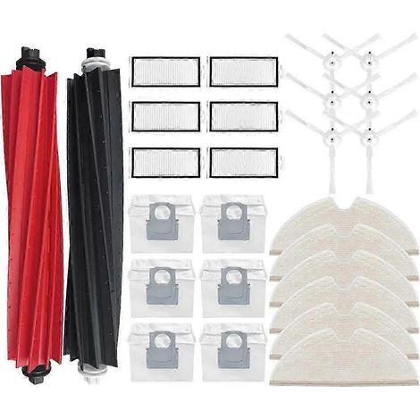 Accessoires pour aspirateurs robots Q8 Max / Q8 / Q5 : brosse latérale, filtre, sac à poussière et accessoires de nettoyage. (1/5)
