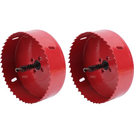 jeux de scies cloches bimétalliques pour tôles d'aluminium, de PVC et de fer, espacement des trous 120-165 mm (105 mm) (1/5)