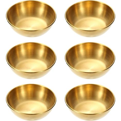Lot de 6 Bols Mélangeur, Acier Inoxydable, Design Compact, Résistant Rouille, Pour Salon Et Maison