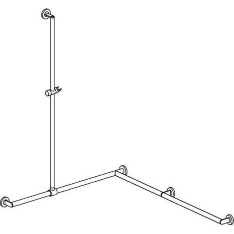 HEWI 900.35.33860 WD DUHA, Ø:25/30, A1:1250, W1:965, W2: (1/2)