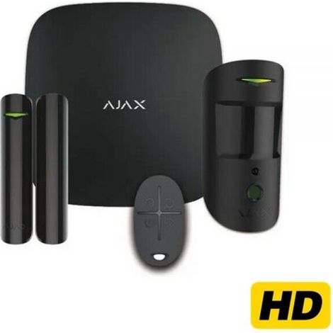 Ajax Starter Kit HUB2 PLUS Cam Plus HDR wireless Nero LTE(4G) - 156256.382.BL1
