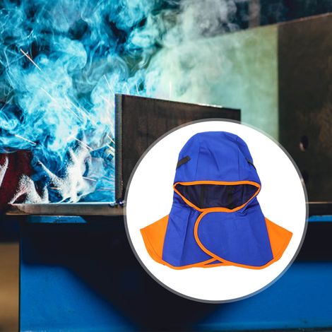 Casque de soudage électrique respirant, anti-poussière et ignifugé pour la nuque. (1/5)