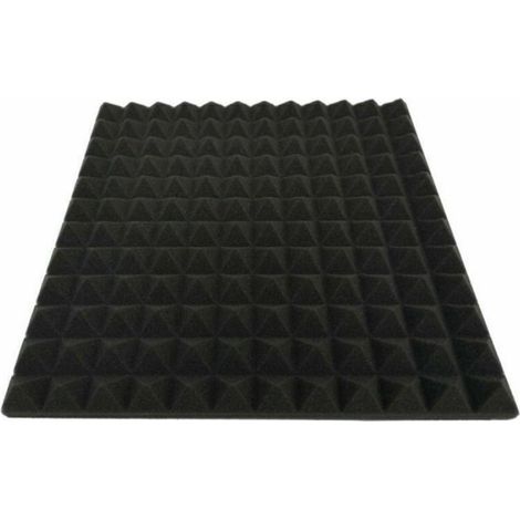 Panneaux D Insonorisation - Mousse Polyuréthane Pyramide 30x30x2 5 Cm - Pour Studio Enregistrement Bureau Home Cinema - Lot De 24 (1/5)