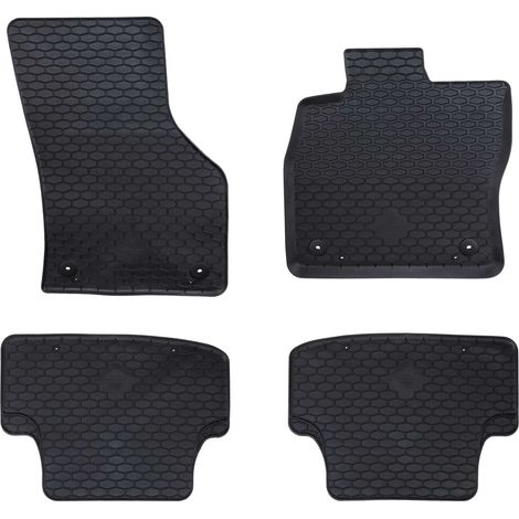 Car Mat 4 pcs Black suitable for Audi A3 2012-2020 Rubber vidaXL